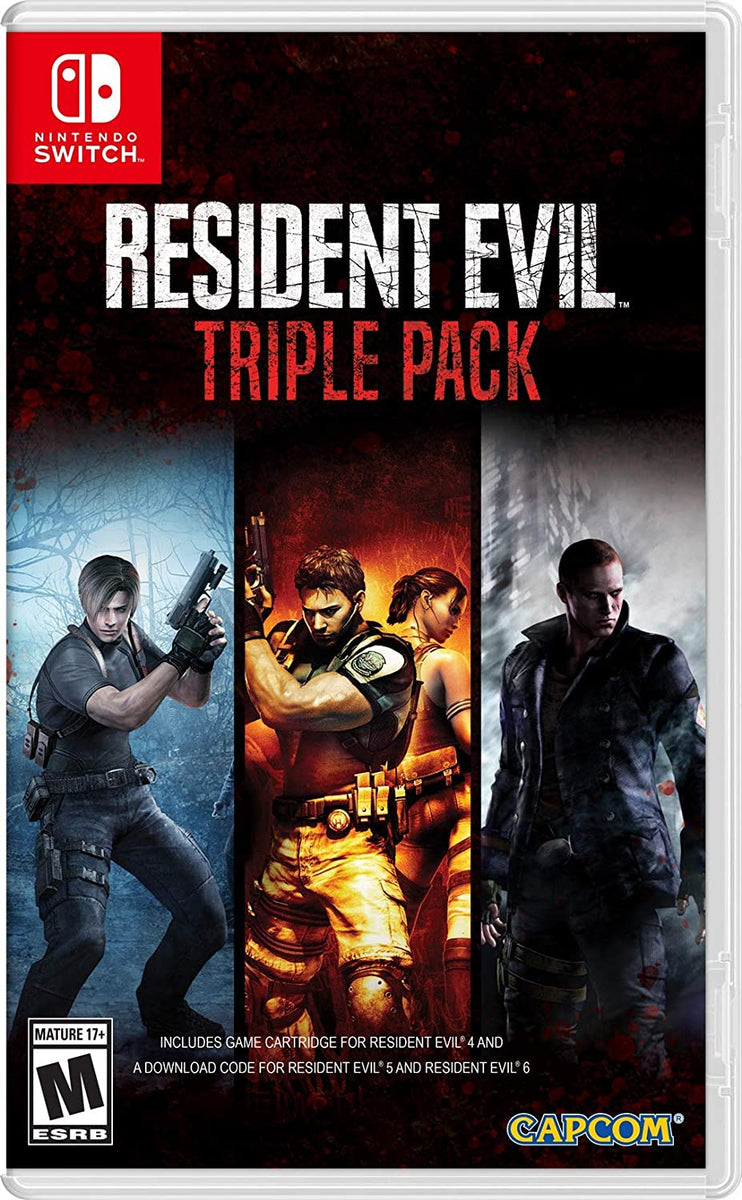 Resident Evil Triple Pack [Re 5 & 6 Code In Box] for Nintendo